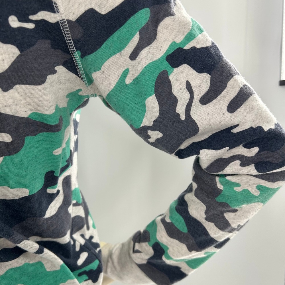 Nike‎ Women's Camo Zip Up Hoodie Small Green Black Gray Casual Athleisure - Picture 7 of 8